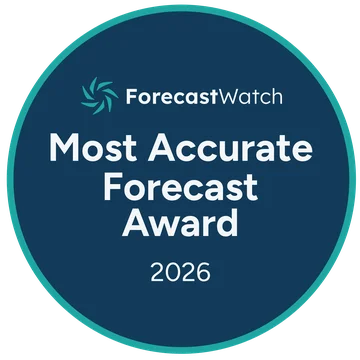 ForecastWatch Most Accurate Forecast Award 2026